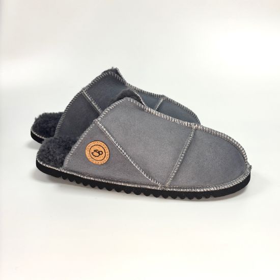 Picture of Sheepskin Mules | Grey | Size 7