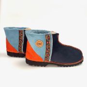 Picture of Sheepskin Shorties | Slate Turquoise Orange | Size 5