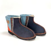 Picture of Sheepskin Shorties | Slate Turquoise Orange | Size 5