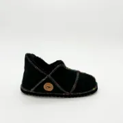 Picture of Sheepskin Slipper | Indigo / Rainbow thread | Size 7