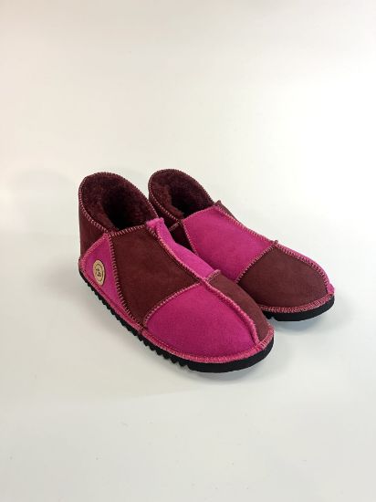 Picture of Sheepskin Slipper | damson / magenta  | Size 8