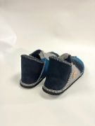 Picture of Sheepskin Slipper | indigo /  teal / grey | Size 9