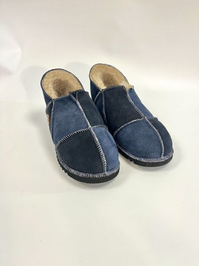 Picture of Sheepskin Slipper | slate / indigo | Size 7