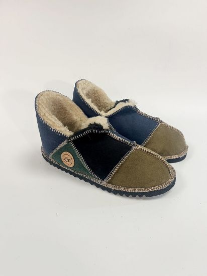 Picture of Sheepskin Slipper | willow/ slate / black| Size 4