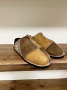 Picture of Low back Sheepskin Slipper | spice bark mocca grey | Size 7