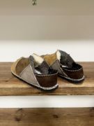 Picture of Low back Sheepskin Slipper | spice bark mocca grey | Size 7